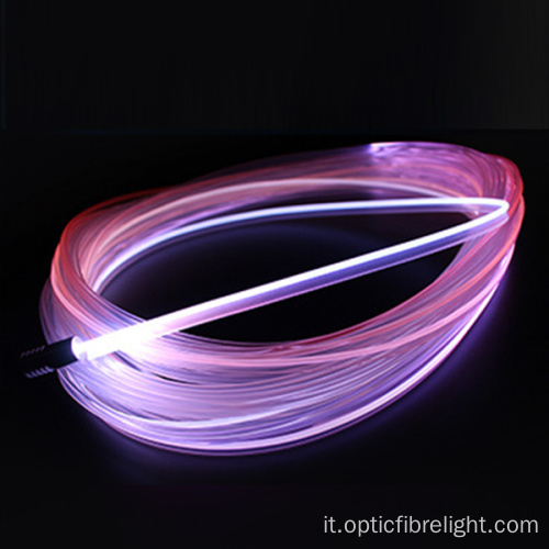 bagliore laterale del cavo della luce in fibra ottica